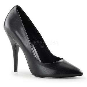 Schwarz Matt 13 cm SEDUCE-420 High Heels Pumps für Männer