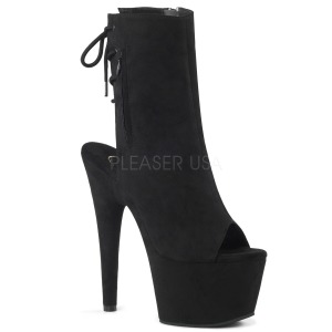 Schwarz faux suede 18 cm ADORE-1018FS pole dance ankle boots