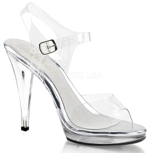 Silber 11,5 cm FLAIR-408 High Heel Sandaletten Damen