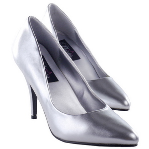 Silber Matt 10 cm VANITY-420 klassische spitze pumps high heels