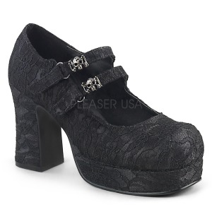 Spitzenstoff 9,5 cm DemoniaCult GOTHIKA-09 lolita plateauschuhe