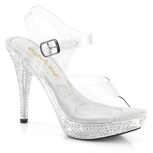 Transparent 11,5 cm ELEGANT-408-2 fabulicious posing high heels schuhe