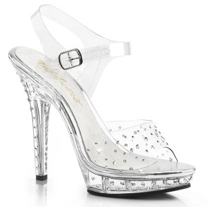 Transparent 13 cm LIP-108RS fabulicious posing high heels schuhe