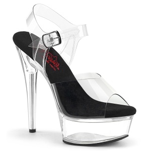 Transparent 15 cm EXCITE-608 pole dance high heels schuhe