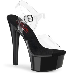 Transparent 15 cm GLEAM-608 pole dance high heels schuhe