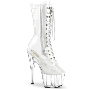 Transparent 18 cm ADORE-1050C plateau stiefel high heels