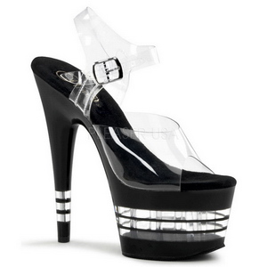 Transparent 18 cm ADORE-708LN Acryl Plateau High Heels