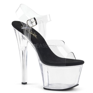 Transparent 18 cm SKY-308-2 Plateau High Heels