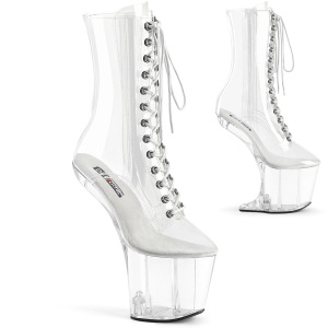 Transparent 20 cm CRAZE-1040C pleaser plateau pony high heels