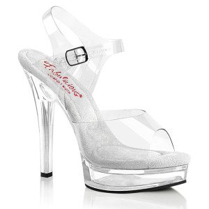 Transparente stöckelschuhe plateau 13,5 cm MAJESTY-508 pleaser stöckelschuhe