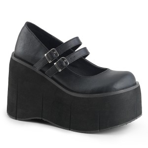 Vegan 11,5 cm DemoniaCult KERA-08 gothic platform mary jane pumps