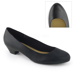 Vegan 3 cm GWEN-01 Schwarze herren pumps für männer