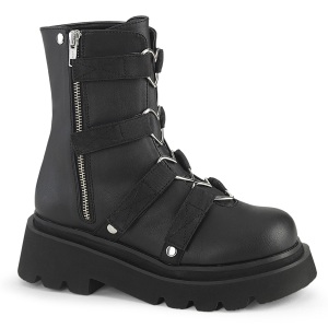 Vegan 6,5 cm RENEGADE-50 DemoniaCult alternative plateauboots schwarz