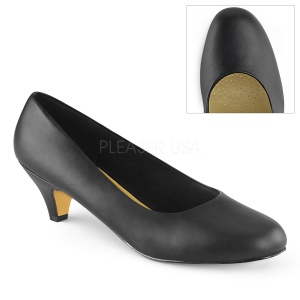 Vegan 6 cm FEFE-01 Schwarze herren pumps für männer