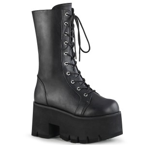 Vegan 9 cm ASHES-105 DemoniaCult alternative plateauboots schwarz