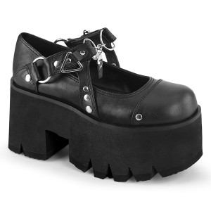 Vegan 9 cm ASHES-33 alternative shoes platform black