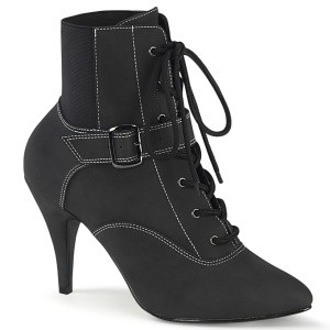 Vegan schwarz 10 cm DREAM-1022 ankle booties high heels für männer