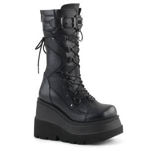 Vegane 11,5 cm SHAKER-70 damen cyberpunk plateaustiefel