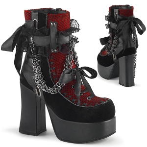 Velvet 11,5 cm CHARADE-110 demoniacult ankle boots platform