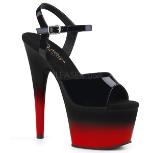Zweifarbig 18 cm ADORE-709BR-H plateauschuhe high heels