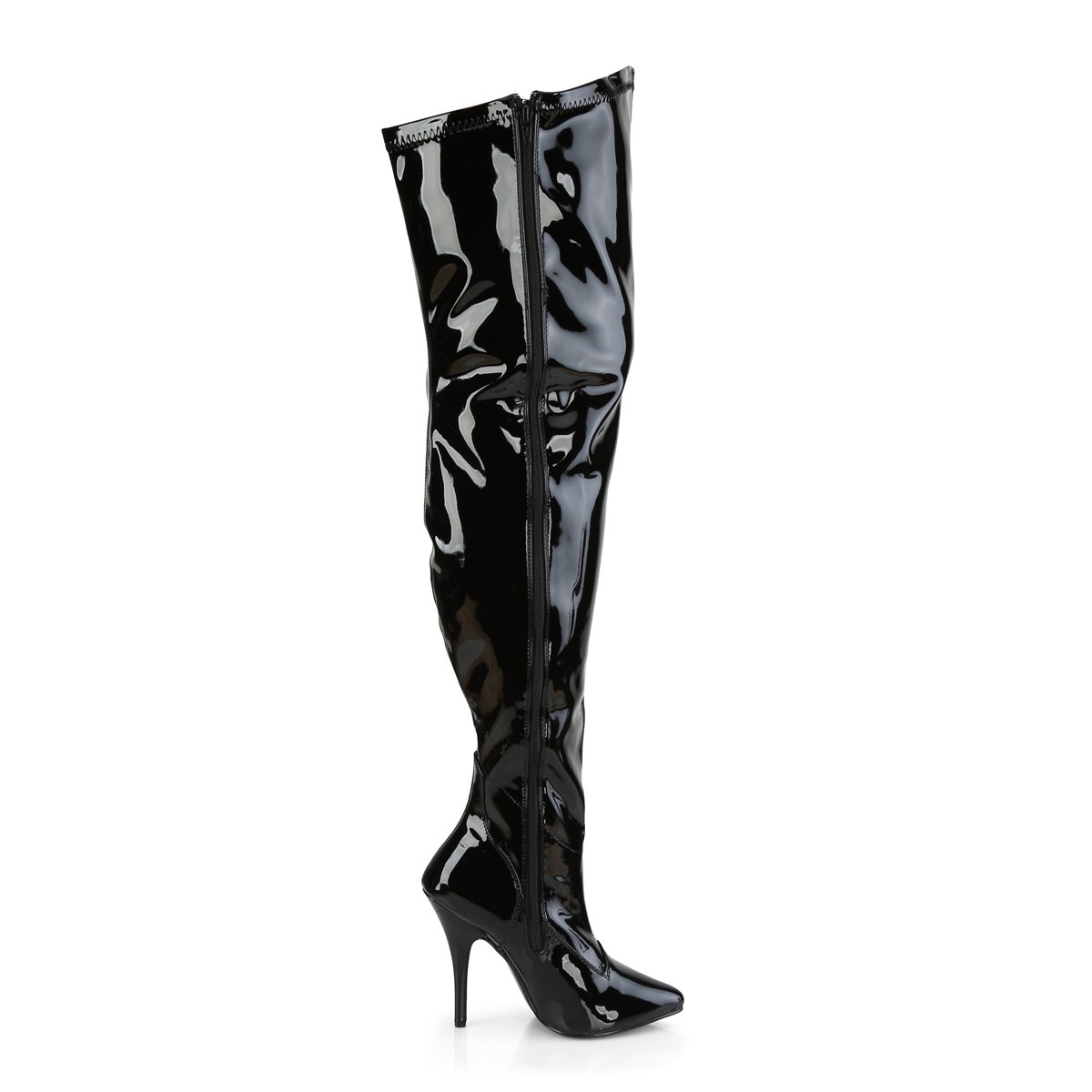wide calf thigh high lace up boots