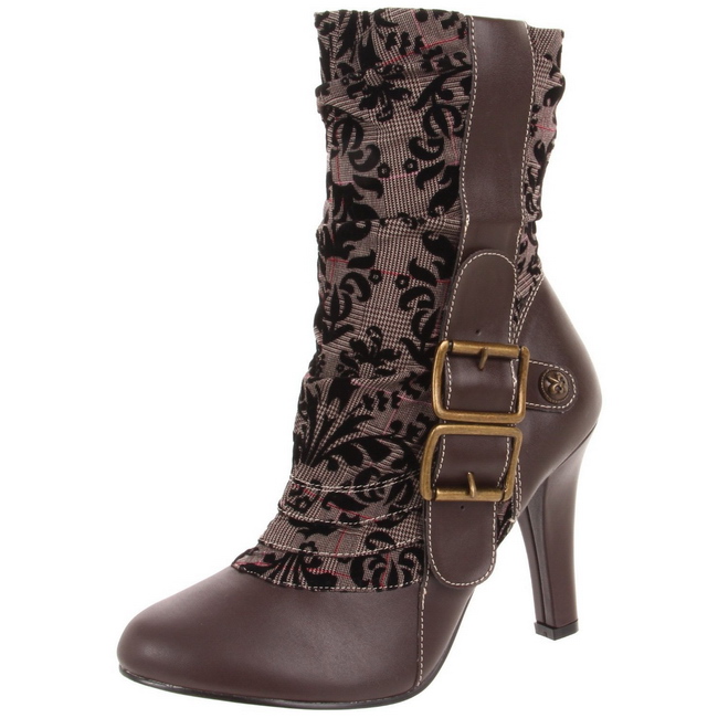 telsa brown strap boot