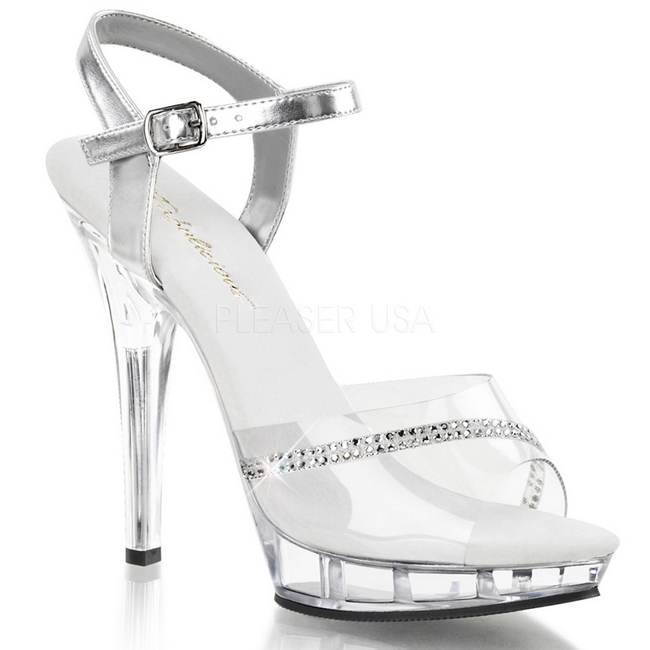 clear acrylic high heels