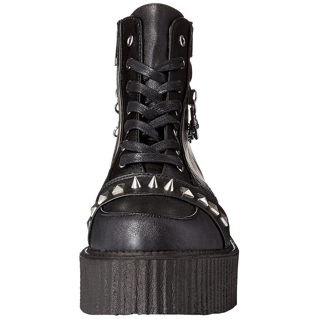 leather platform creepers