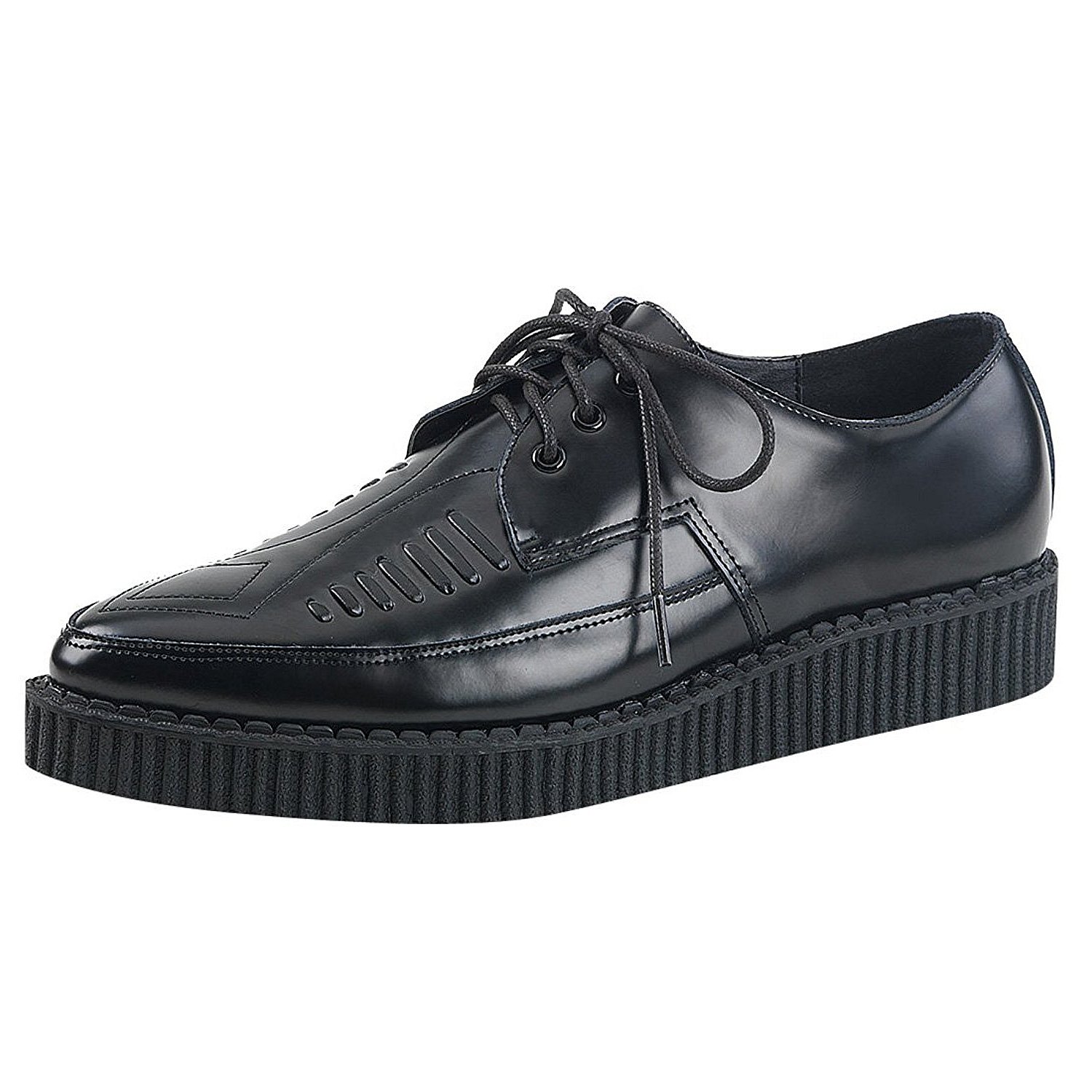 Leder 3 cm CREEPER712 Plateau Creepers Schuhe Herren