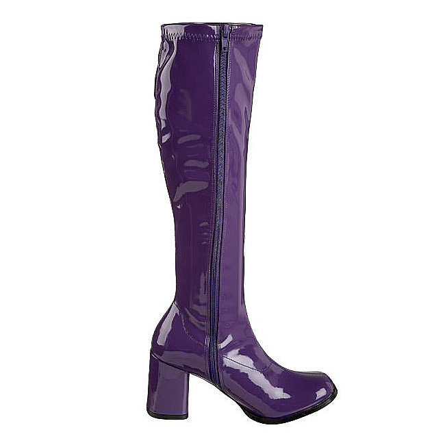 Lila Lack 8,5 cm Funtasma GOGO-300 Damen Stiefel