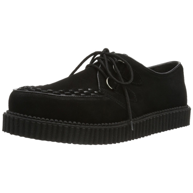 Schwarz Wildleder 2,5 cm CREEPER 602S Creepers Schuhe Herren Schwarz Wildleder 2,5 cm CREEPER 602S Creepers Schuhe Herren