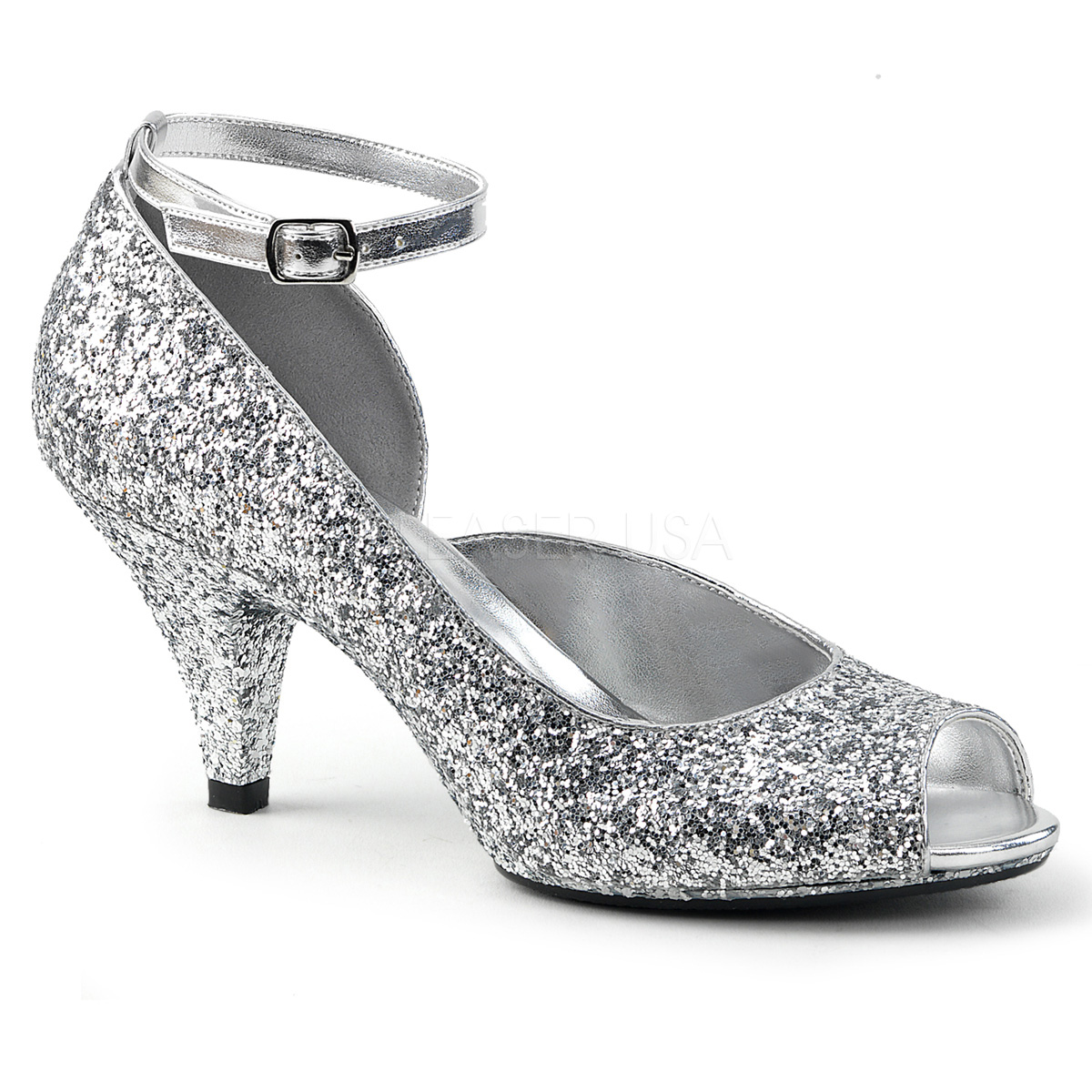 silver sparkly heels dsw