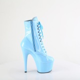 ADORE-1020 18 cm pleaser high heels ankle boots blue
