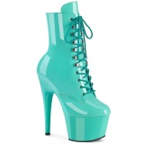 ADORE-1020 18 cm pleaser high heels ankle boots turquoise