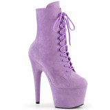 ADORE-1020FS 18 cm pleaser high heels ankle boots lavender