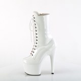ADORE-1040TT 18 cm pleaser high heels ankle boots blush white