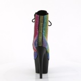 ADORE-RRS 18 cm pleaser high heels ankle boots strass