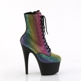 ADORE-RRS 18 cm pleaser high heels ankle boots strass