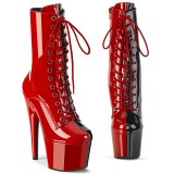 Ankle schnürboots 18 cm ADORE-1040TT boots high heels schwarz rote