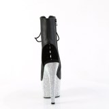 Ankle schnürboots 18 cm BEJ-1016-7 boots high heels strass schwarz