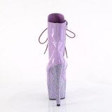 Ankle schnürboots 18 cm BEJ-1020-7 boots high heels strass lavendel