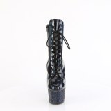 Ankle schnürboots 18 cm BEJ-1020-7 boots high heels strass schwarz