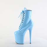 Ankle schnürboots 20 cm FLAMINGO-1020 boots high heels blau