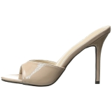 Beige 10 cm CLASSIQUE-01 damen pantoletten schuhe