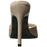 Beige 10 cm CLASSIQUE-01 damen pantoletten schuhe