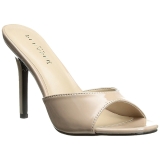 Beige 10 cm CLASSIQUE-01 damen pantoletten schuhe