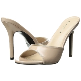 Beige 10 cm CLASSIQUE-01 damen pantoletten schuhe