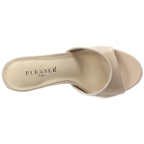 Beige 10 cm CLASSIQUE-01 damen pantoletten schuhe