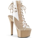 Beige 15 cm ASPIRE-600-30 pole dance stiefeletten