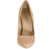 Beige Lack 13 cm SEXY-20 spitze pumps mit stiletto absatz